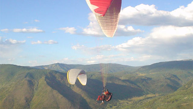 PHOTO: This paragliding adventure over the Aspen peaks is offered by Aspen Paragliding through select area hotels.