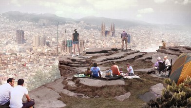 PHOTO: Only in concept stage at this point, the Barcelona Rock hostel project nevertheless got international attention when renderings were released in 2011.