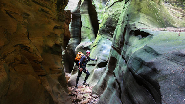 PHOTO: Rich Rudow is part of a new generation of modern explorers who risk death to go canyoneering to see the last of the American unknown.