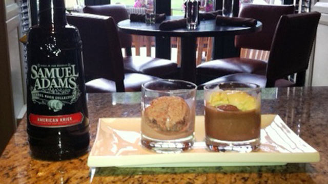 PHOTO: This beer float includes not only dark chocolate and vanilla bean ice cream, but also a third scoop of black cherry-nutella swirl.