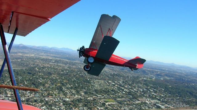 PHOTO: Channel the Wright Brothers in a biplane ride over San Diego with tour operator Barnstorming Adventures.