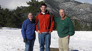 PHOTO This undated photo shows Brooks Anderson with his grandparents. Brooks Anderson was forced to stand on a Spirit Airlines flight because he was too tall to fit into the coach seats.