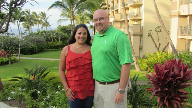PHOTO: Jennifer Capella-Brown and Kevin Brown on their honeymoon in Hawaii in February of 2012, four months after their wedding.