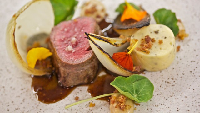 PHOTO: Plate of Wagyu ribeye