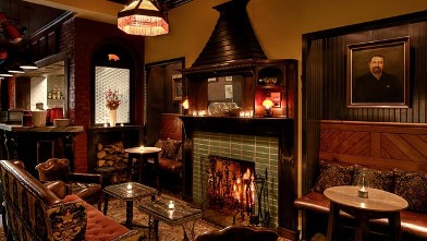 PHOTO: Dandelion Pub Fireplace
