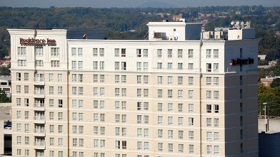 PHOTO: The Residence Inn Uptown is the home of delegates from Colorado during the 2012 Democratic National Convention in Charlotte, N.C.