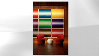 PHOTO: Anish Kapoor's work hangs in the hotel entrance as well as in Marble Lane.