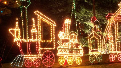 PHOTO: The Edaville Christmas Festival of Lights is one of the most popular Massachusetts family activities.