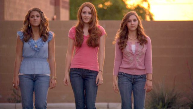 PHOTO: Brynne, center and Tess, right, both 17, and Savannah, left, 20, from Pheonix, Ariz., are black belts in karate and expert horseback riders and avid musical theater fans. And they perform exorcisms.