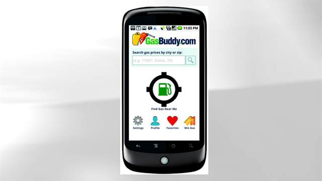 PHOTO: GasBuddy's mobile app