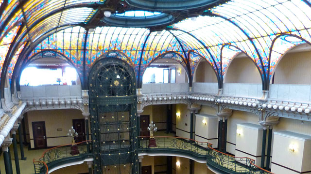 PHOTO: The Art Nouveau architecture of the Gran Hotel Ciudad de Mexico for any other hotel in the world.