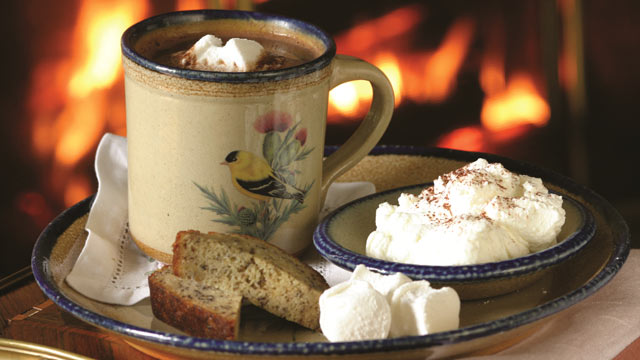 PHOTO: Hot Cocoa service at the Blantyre in Lenox, Mass.