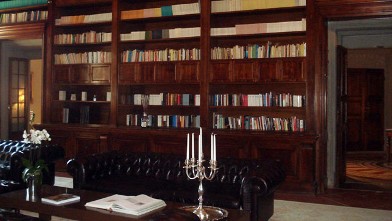 PHOTO: This Florence hotel has an exquisite library.
