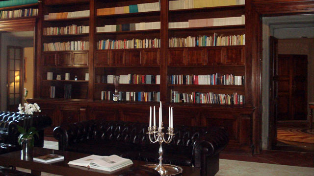 PHOTO: This Florence hotel has an exquisite library.