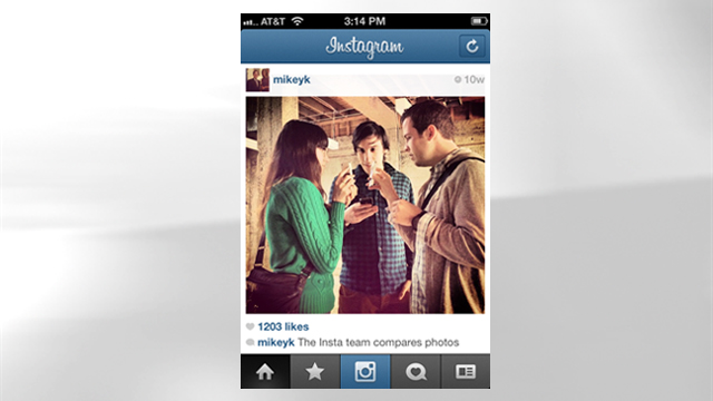 PHOTO: Instagram's mobile app