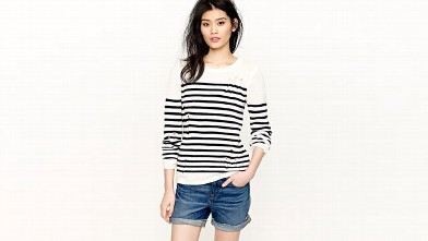 PHOTO: Altuzarra for J.Crew Serge sweater: A French spin on J.Crew classics, our exclusive capsule collection created in collaboration with CFDA/Vogue Fashion Fund.