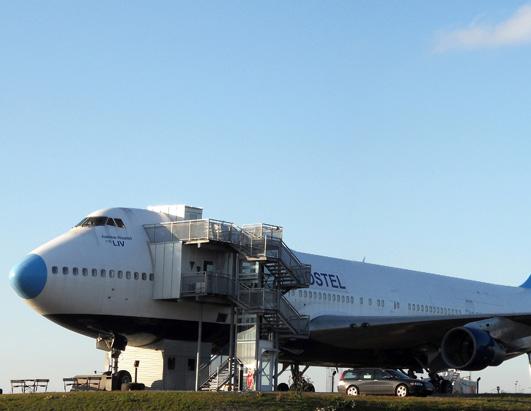 Spend the Night in a Jumbo Jet Hostel