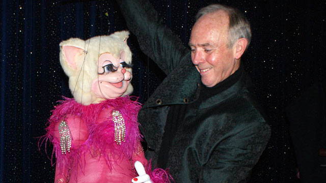 PHOTO: Ray of Sunshine is a cruise director and puppeteer who has spent more than 40 years at sea.