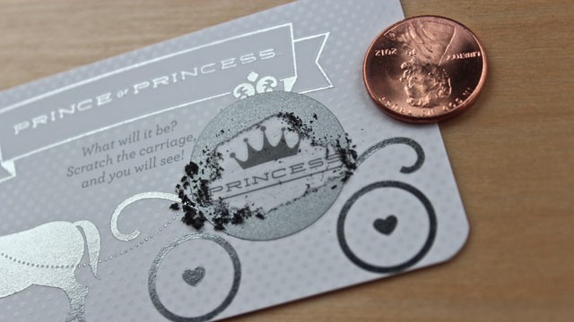 PHOTO: A scratch-off ticket is one way Kate Middleton could reveal the gender of the royal baby to the world.