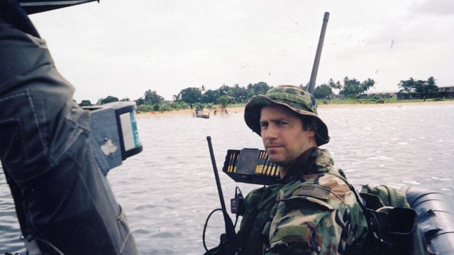 PHOTO: Lt. Denver in Monrovia Harbor, Liberia, 2003.