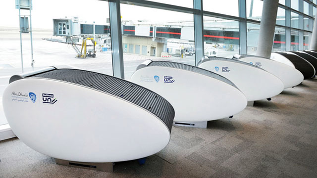 PHOTO: Abu Dhabi Airports new "sleeping pods".