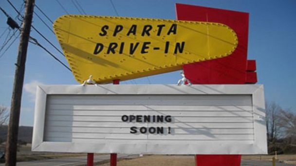PHOTO: The Sparta Drive-In Theater in Sparta, Tennessee, is seen in ...