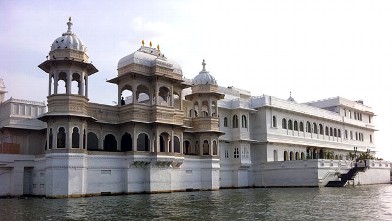 PHOTO: Roger Moore filmed scenes from Octopussy (1983) at the Taj Lake Palace Udaipur, and today, the hotel is still the very definition of exotic luxury.