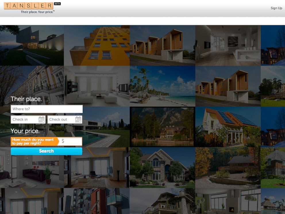PHOTO: Tansler.com allows vacationers to put out a bid for how much they would like to pay for a vacation rental, much like Priceline.