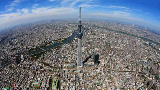 PHOTO: The 2080-foot Tokyo Skytree is the highest free-standing broadcast tower in the world, as confirmed by the Guinness Book.