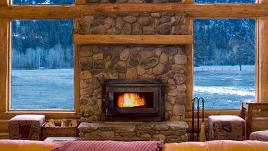 PHOTO: Triple Creek Ranch Fireplace