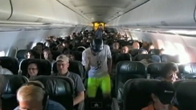 VIDEO: Colorado College Ultimate Frisbee team performed dance during Frontier Airlines flight.