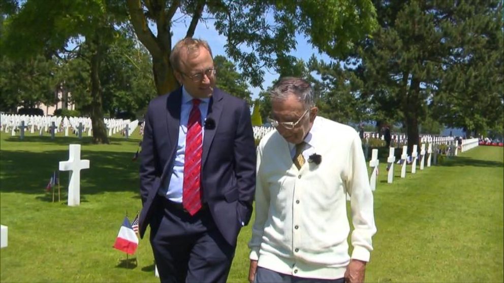 VIDEO: World War II soldier Cosmo Uttero visits Normandy for first time since war to retrace his steps.