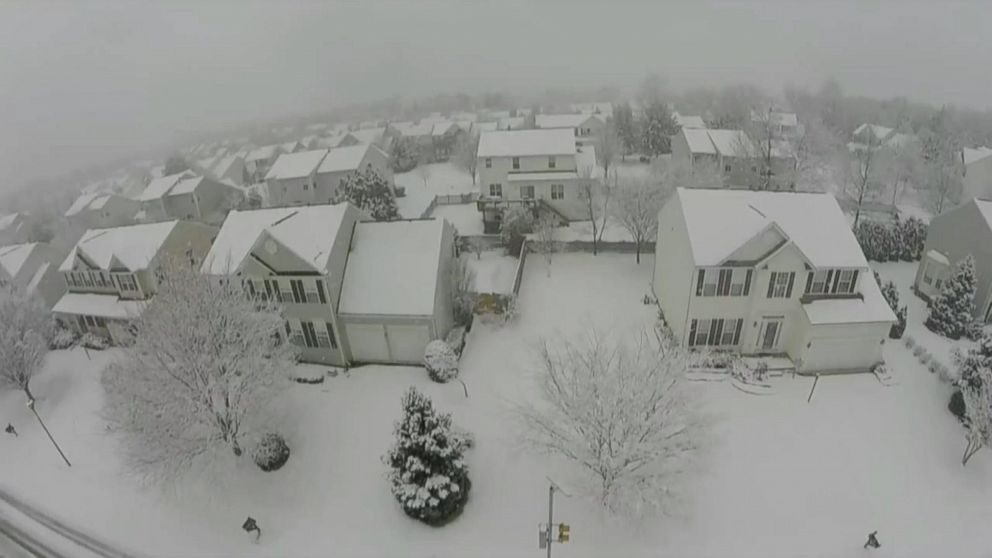 Drone Captures Mesmerizing Aerials of Virginia Snowfall ABC News