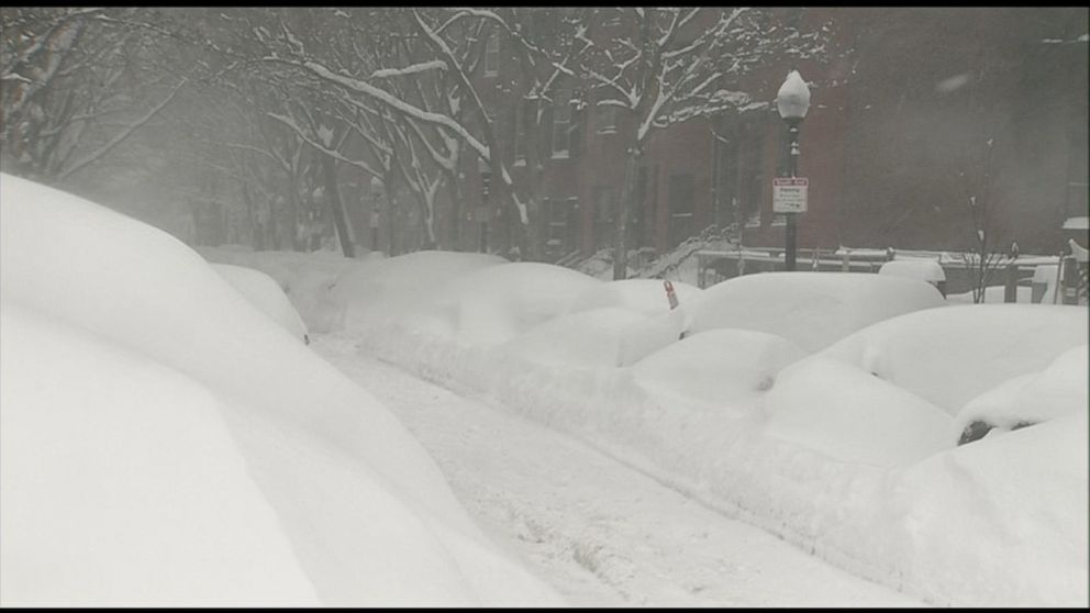 Snowstorm Again Wallops New England Video ABC News