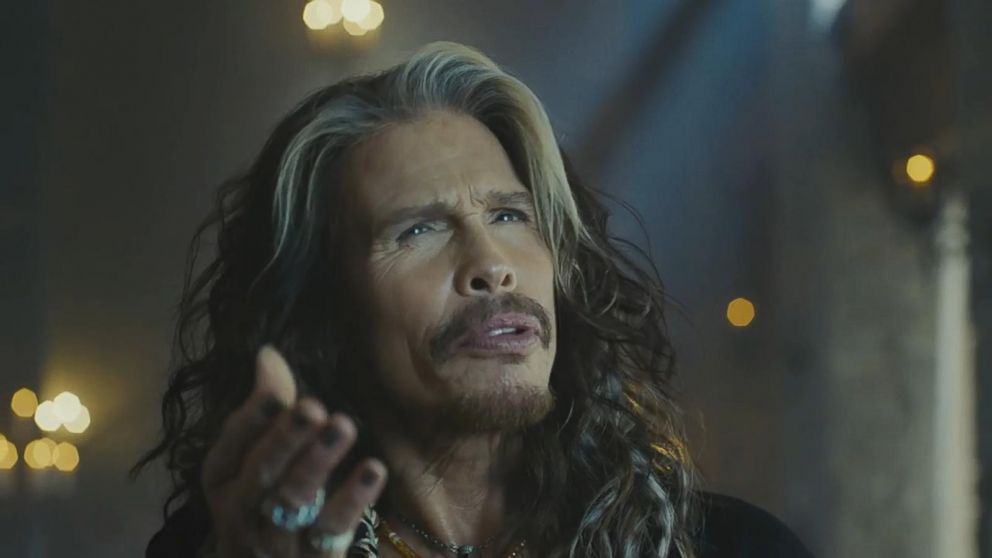 VIDEO: The Aerosmith front man gets his own portrait made of multi-colored candies in this Super Bowl commercial.
