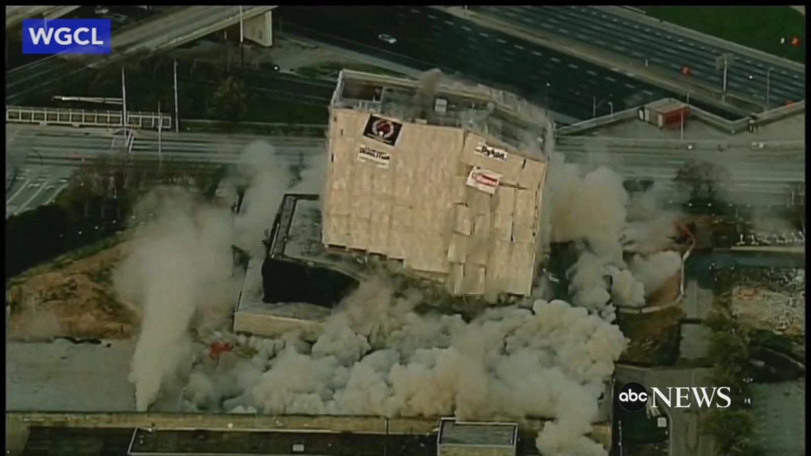 VIDEO: Old Georgia archives demolished in building implosion