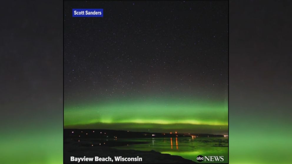 WATCH:  Northern Lights shimmering over Wisconsin