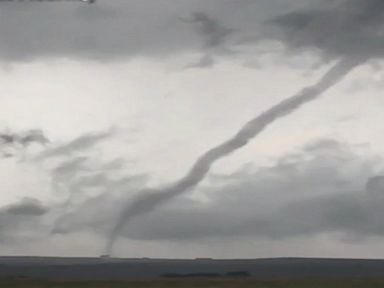 WATCH: Rope tornado spotted near McLean, Texas