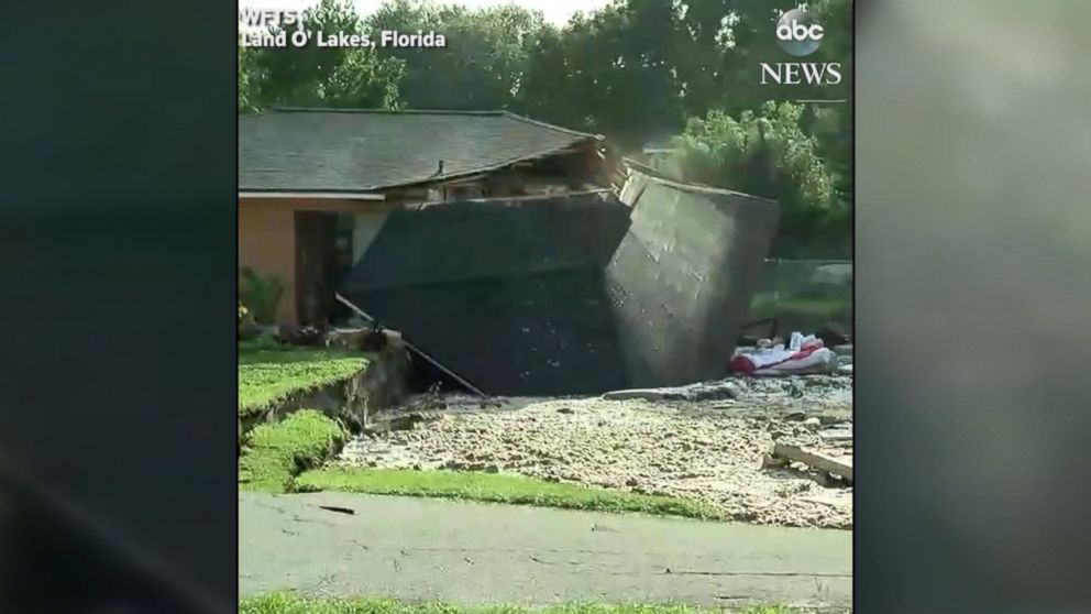 Sinkhole Swallows Boat 2 Florida Houses Others At Risk ABC News