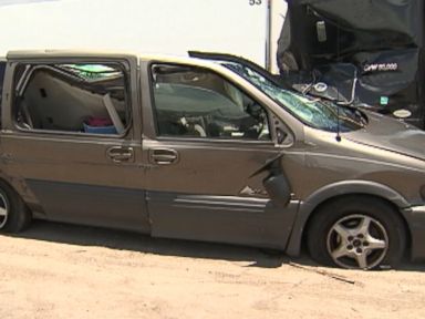 WATCH: Man survives after car is crushed by large piece of scrap metal in Florida
