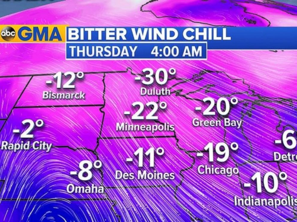 PHOTO: Residents in the Midwest woke up this morning to brutal cold and bitter wind chills.