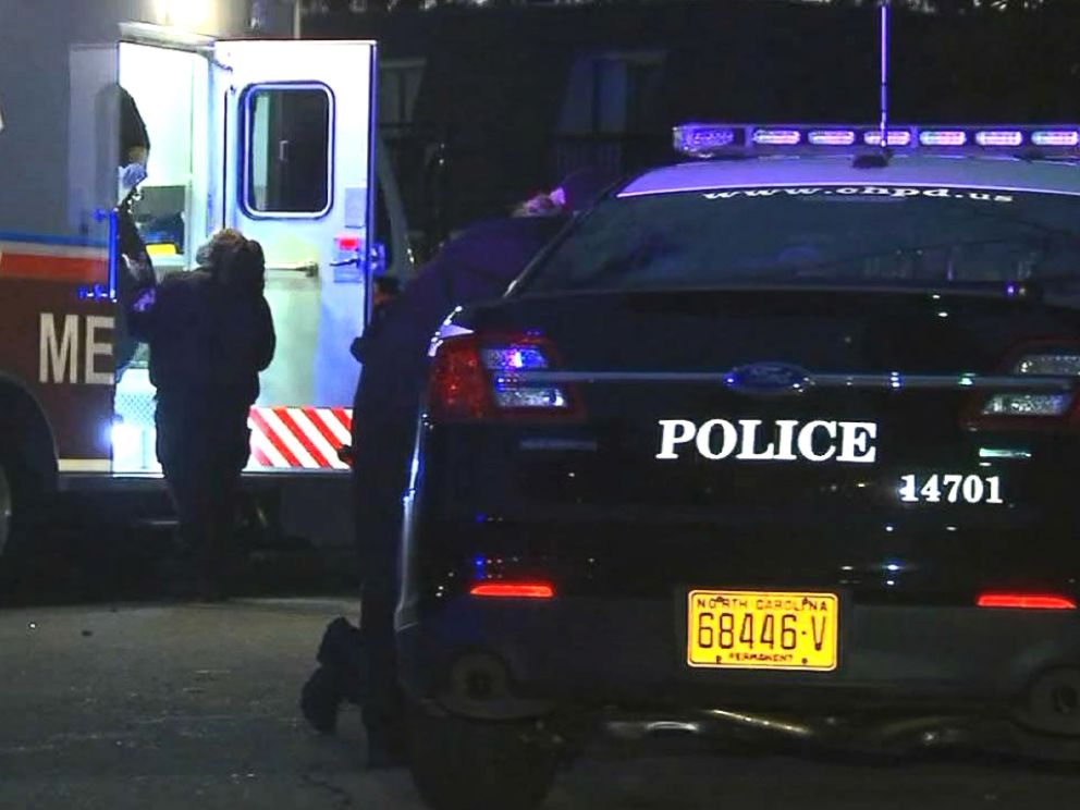 PHOTO: Authorities are at the scene of a fatal shooting in Chapel Hill, North Carolina, Feb. 10, 2015.