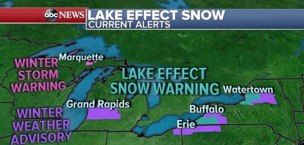 Northeast, Midwest Hit By Blast Of Cold Air As Great Lakes Region ...