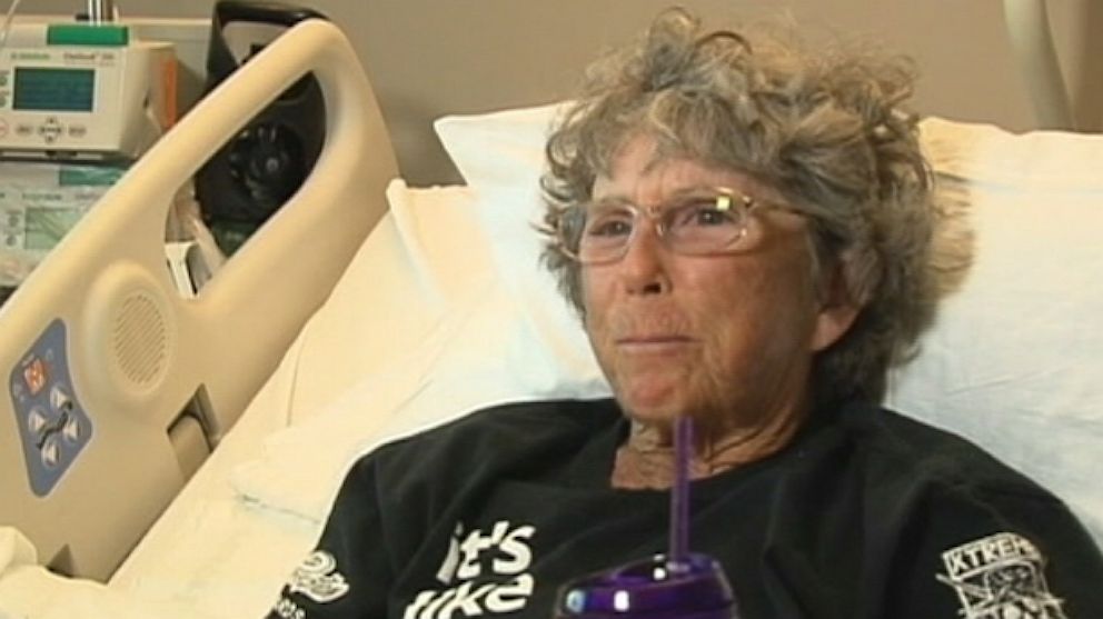 PHOTO: Barbara Corey recovers from a shark attack.