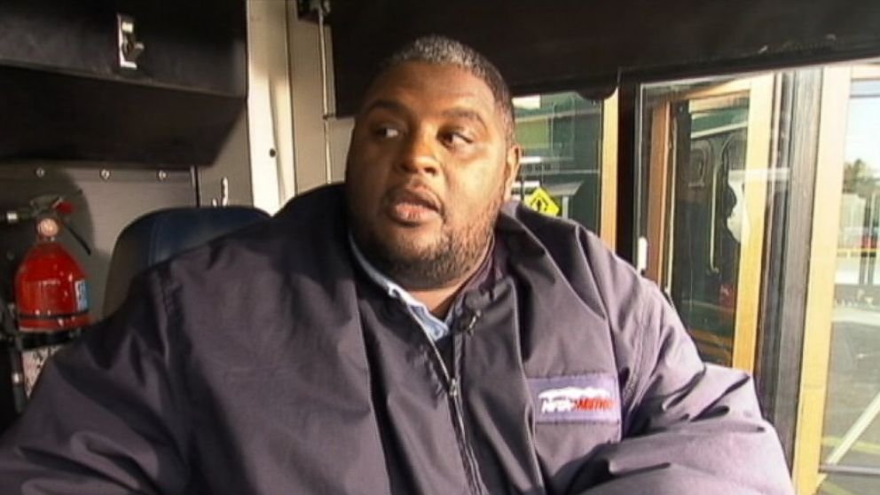PHOTO: Darnell Barton, a Buffalo bus driver, rescued a woman who appeared to be preparing to jump from a highway overpass.