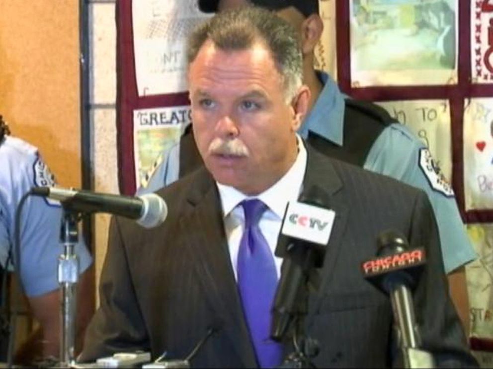 PHOTO: Chicago Police Superintendent Garry McCarthy holds a press conference on the recent violence over the July 4th weekend in Chicago, July 7, 2014.