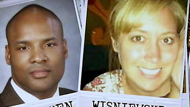 PHOTO: Dr. Timothy V. Jorden, left, is wanted in connection to the death of his one-time lover, Jackie Wisniewski, 33, a nursing student.