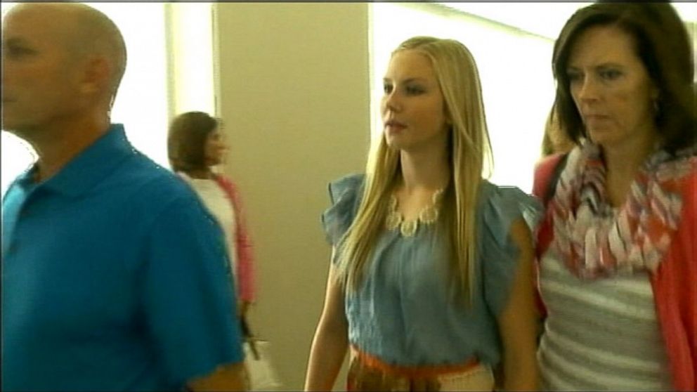 PHOTO: Former Miss Riverton Kendra Gill, pictured in court, Aug. 29, 2013, is charged with throwing homemade bombs.