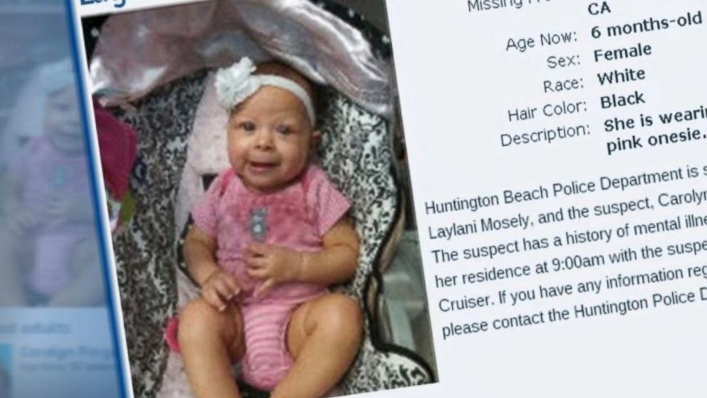 PHOTO: Laylani Mosley was allegedly kidnapped by her grandmother earlier this week.