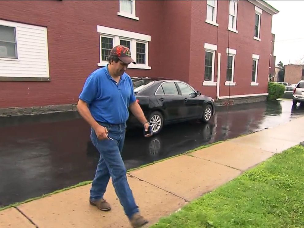 PHOTO: Lyle Mitchell, the husband of prison employee Joyce Mitchell, was pictured as he left his wifes attorneys office on June 16, 2015.